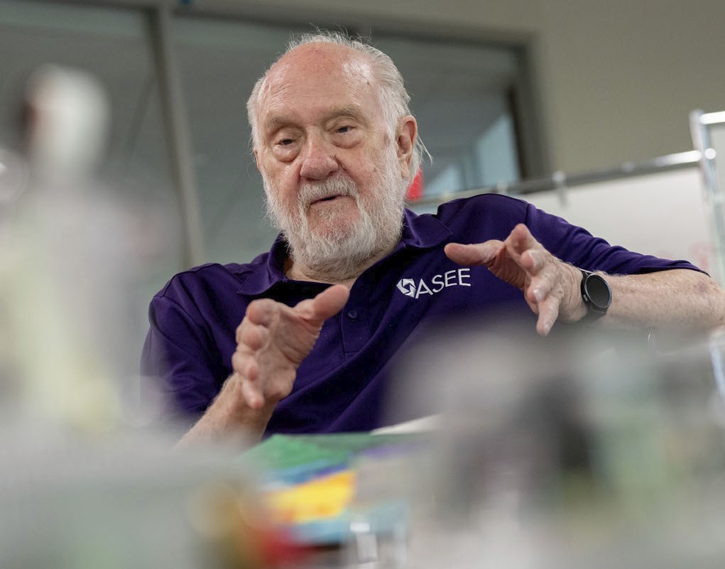 Larry Richards was inducted into the American Society for Engineering Education’s Hall of Fame in the fall for his contributions to engineering education.