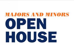 Graphic with text: Majors and Minors Open House