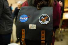 backpack with NASA patch