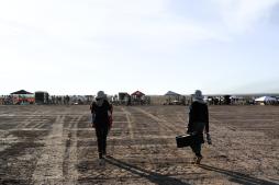 entering the field