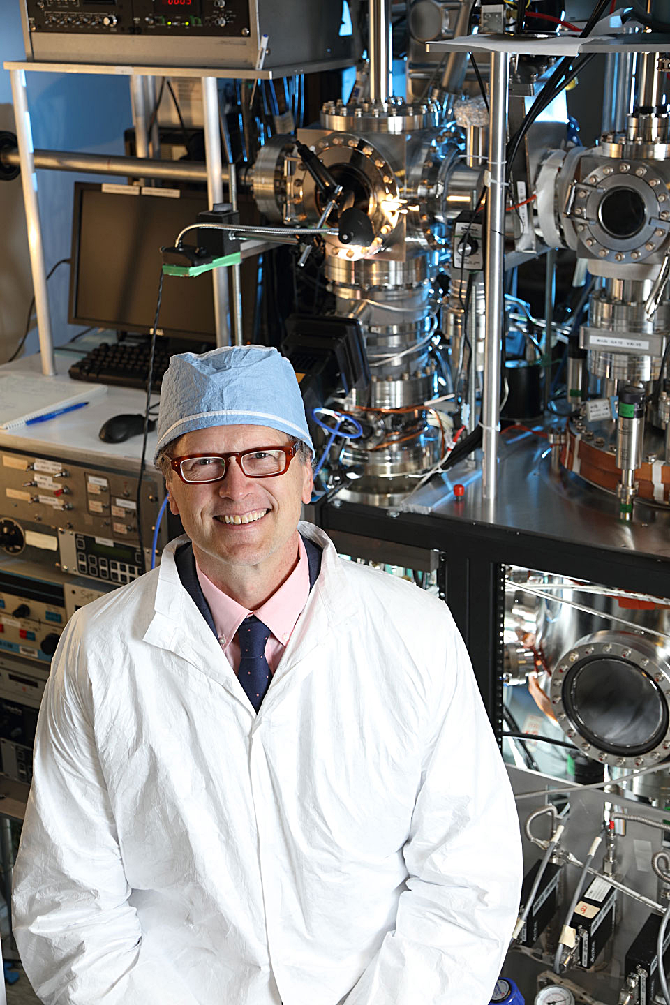 Art Lichtenberger in the IFAB clean room