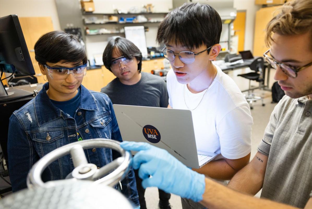 students in lab