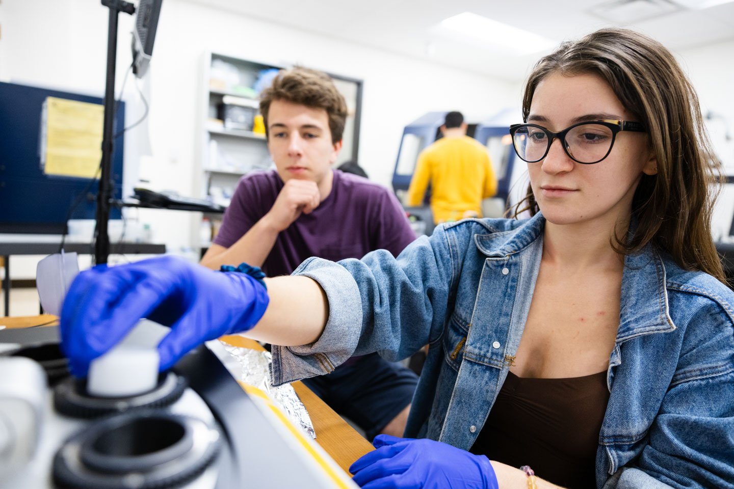 students in lab