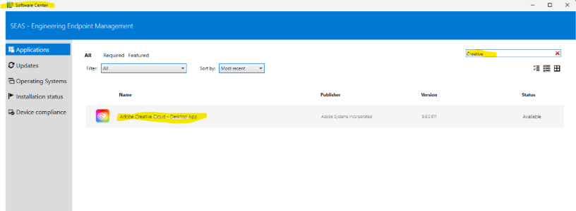 Windows Software Center 