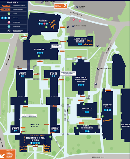 UVA E-School Map