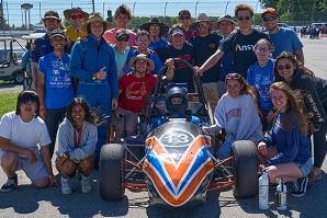 UVA Engineering's Virginia Motorsports Formula SAE team at the Michigan International Speedway.
