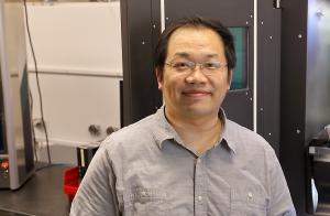 UVA associate professor Tao Sun in his lab at the University of Virginia.