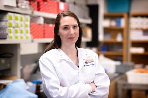 Ph.D. Student Rachel Bour in the Center for Advanced Biomanufacturing