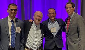 Bordawekar, Davis, Tabora and Bardin pose for a photo.