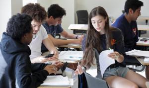 students in a classroom at UVA