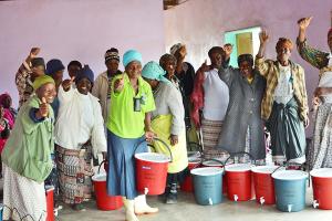 Residents of Pretoria City, South Africa, are elated to have clean drinking water using PureMadi's filter.
