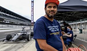 Madhur Behl at the race track