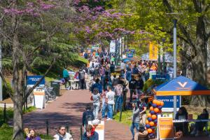 View of Engineer's Way during Open House