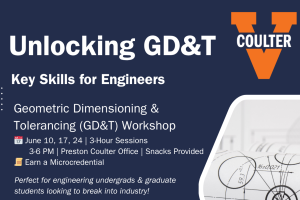 Flyer for the Unlocking GD&T Workshop