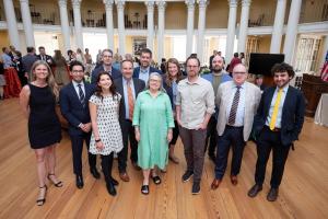 Group photo of teaching award winners