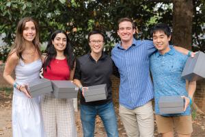 Kimball Sheehan, Mina Gorani, Justin Vinh, Gavin Miller, Taka Suzuki were honored with this year's award for outstanding student work.