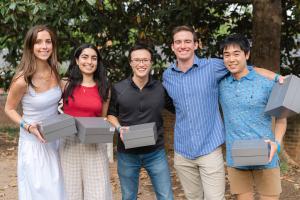 Kimball Sheehan, Mina Gorani, Justin Vinh, Gavin Miller, Taka Suzuki were honored with this year's award for outstanding student work.