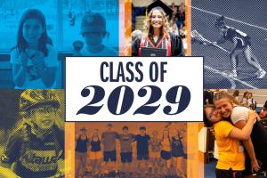 Class of 2029 photo collage graphic