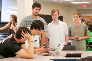 students test a video game