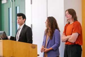 Students present their final design project