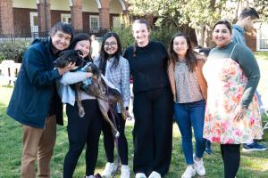 Students during the civil and environmental engineering spring picnic