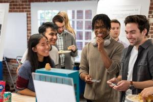 Students test a capstone project
