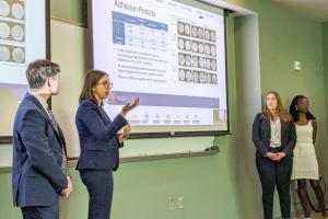 Students present their capstone project