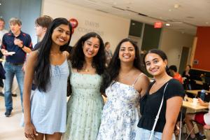 Students celebrate at the brunch