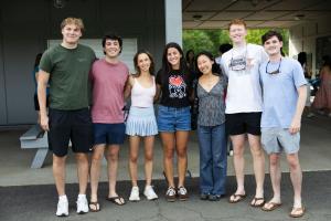 Systems students at the department picnic