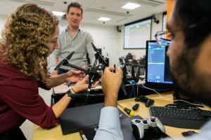 Students work in the Bezzo lab