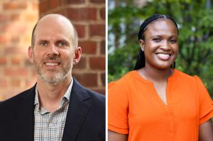 Side-by-side headshots of Jon Goodall and Georgina Nembhard