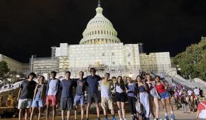 PIP student group in front of the U.S. Capitol Building