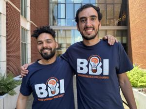 BME students, Kareem and Wisam, are giving to the Charlottesville Community by running an after-school STEM outreach program at Buford Middle School