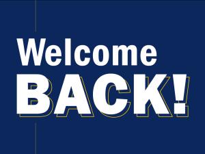 Welcome Back graphic