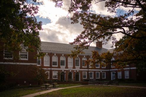 Front view of Thornton Hall