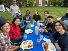 students at picnic