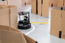a TurtleBot touches a wall