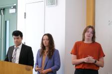 Students present their final design project