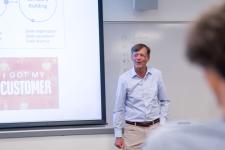 Prof. Doug Garland during a presentation
