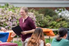 Prof. Caroline Crockett receives an award