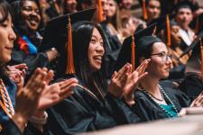 Students during the diploma ceremony