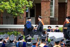 Student receives their diploma