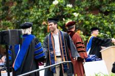 Student receives their diploma