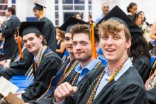 Students await the ceremony