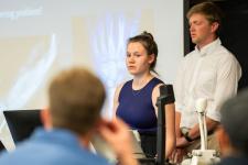 students present their capstone project