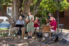 band plays during picnic