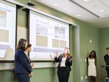 Students present their capstone project