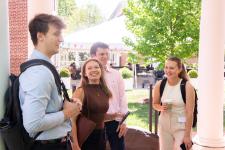 students chat at the SIEDS conference