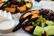 Fruit platters at the brunch