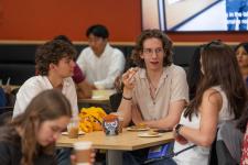 Students at the brunch